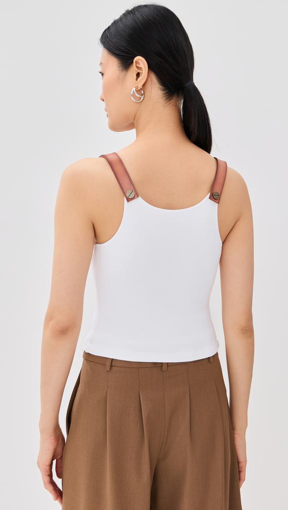 Monse Leather Strap Tank Top
