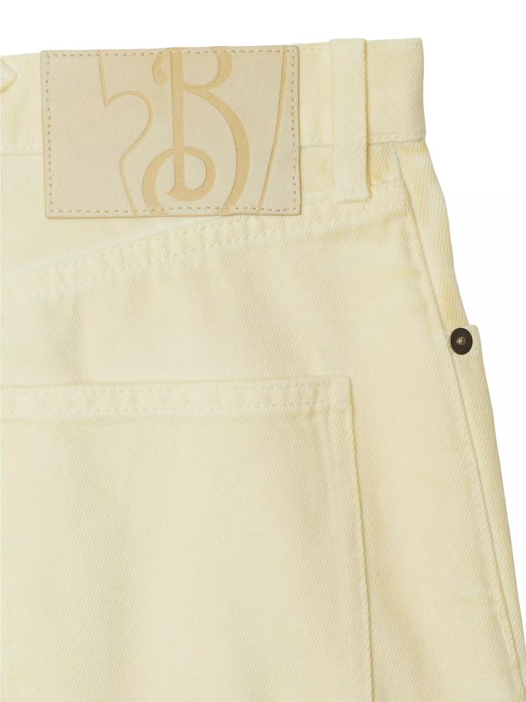 Burberry Check Mid-Rise Straight-Leg Jeans CANDLE 29-6-8 Burberry Check Mid-Rise Straight-Leg Jeans CANDLE 29-6-8
