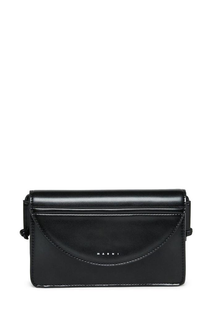 Marni Marni Kids Logo Printed Foldover Top Shoulder Bag