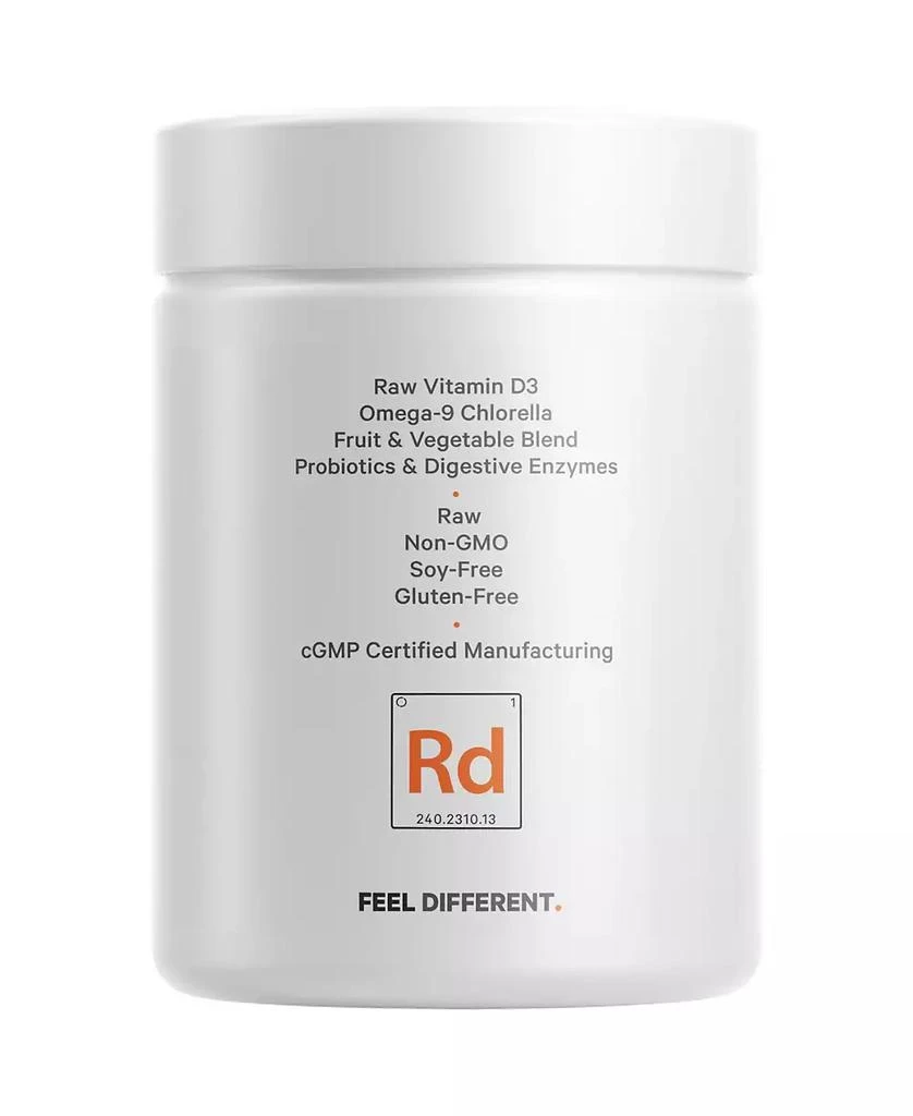 Codeage Raw Vitamin D3+ High Potency 5000 IU Supplement- Raw Vitamin Enhanced with Omega-9, Probiotics, Digestive Enzymes, Fruits
Greens 60 Capsules 10