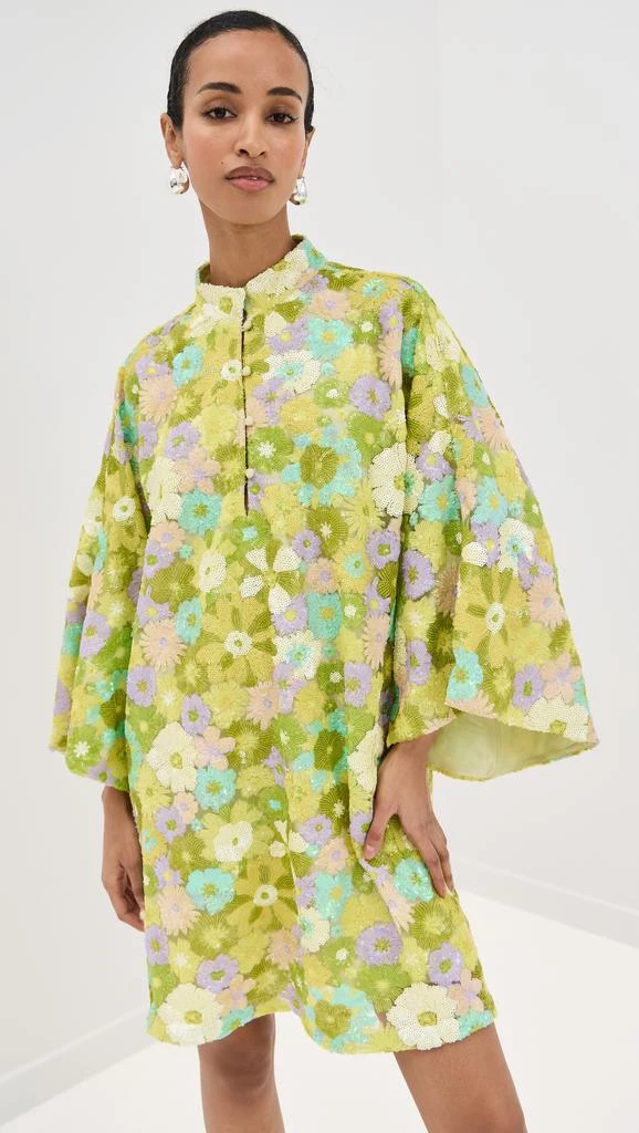 La Vie Style House Burst Sequin Mini Caftan 1