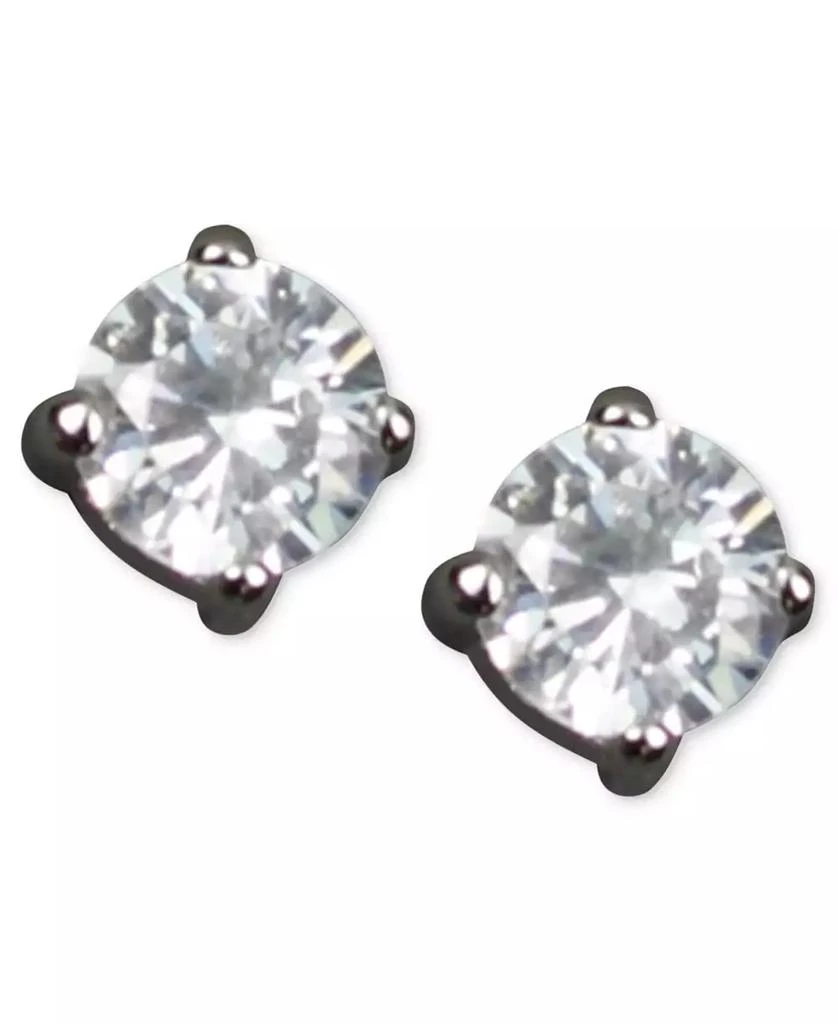 Givenchy Earrings, Round Cubic Zirconia Stud (3/4 ct. t.w.) 1