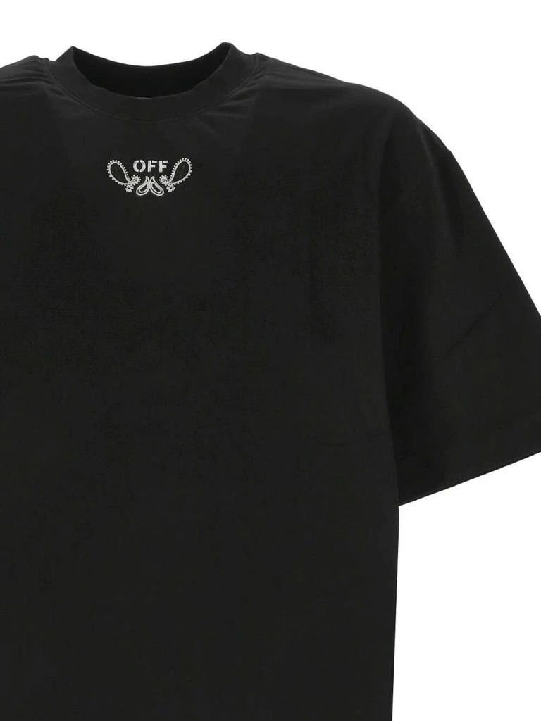 Off-White Off-White T-Shirt With Bandana Pattern 4