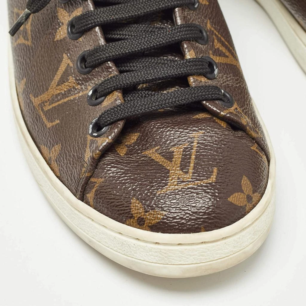 Louis Vuitton Louis Vuitton Brown Monogram Coated Canvas Frontrow Low Top Sneakers Size 38 7