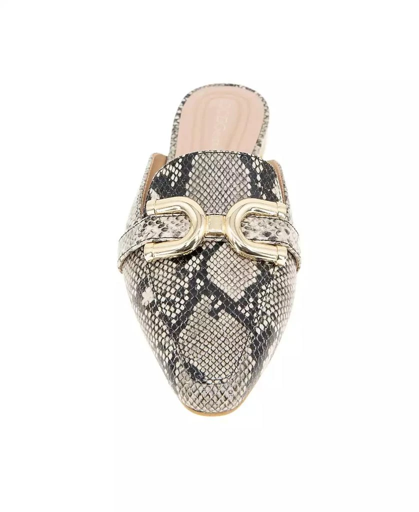 BCBG Women's Tara Buckle Mule Flats 7