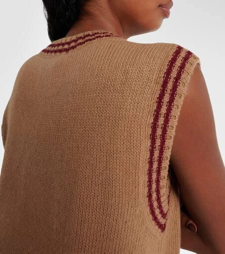 Prada Logo wool and cashmere sweater vest 6