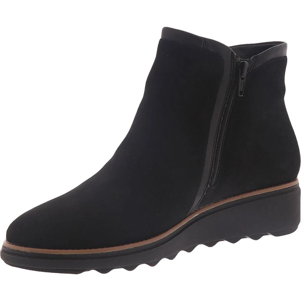Clarks Sharon Heights Womens Suede Ankle Platform Boots 2