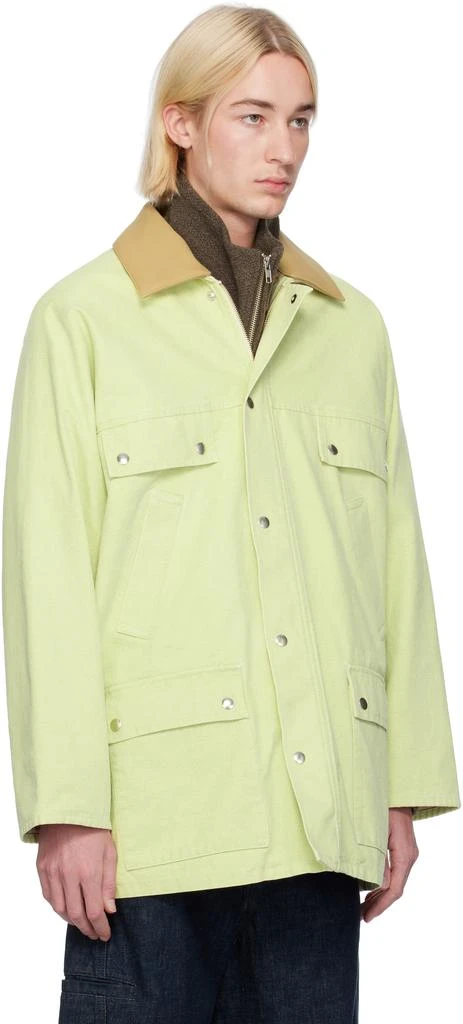 AURALEE Green Canvas Hunting Jacket 2