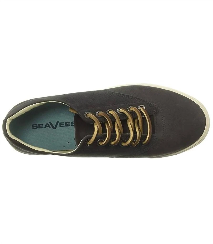 SeaVees Men's Hermosa Plimsoll Wintertide Sneakers In Midnight Leather 3