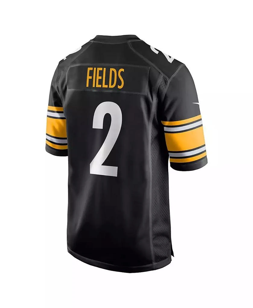 NIKE Men's Justin Fields Black Pittsburgh Steelers Game Player Jersey 3