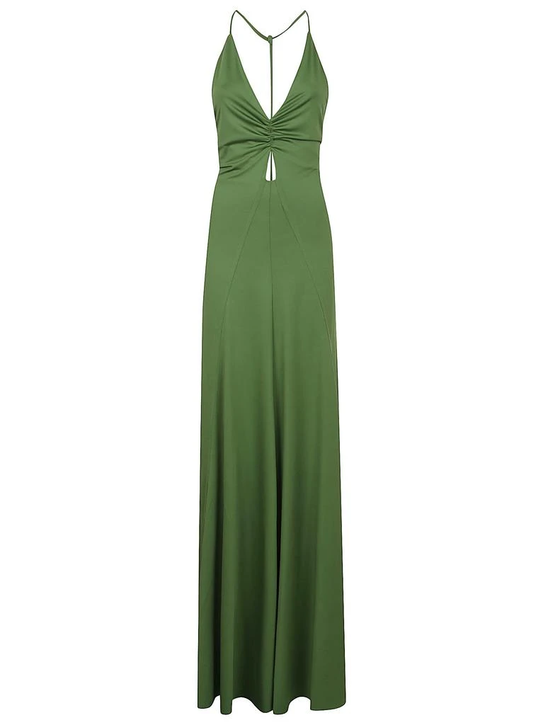 Victoria Beckham V-neck Ruched Cami Gown 1