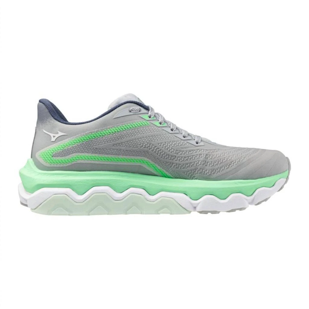 Mizuno Women
s Wave Horizon 8 Running Shoe In Pearl Blue-White