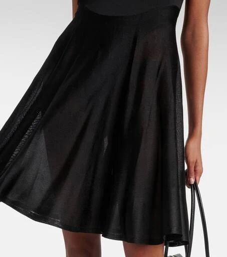 Alaïa Jersey and mesh minidress 5