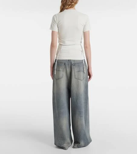 Balenciaga Lingerie cotton-blend jersey T-shirt 3