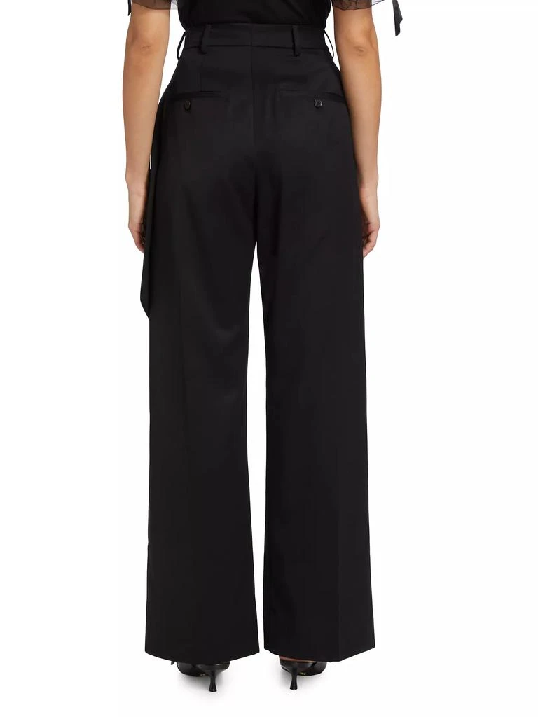 Simone Rocha Pressed Rose Wool-Blend Straight-Leg Trousers 5