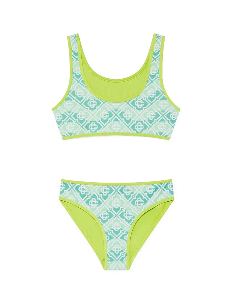 Casablanca Little Girl
s 
Girl
s Wavy Monogram Bikini
