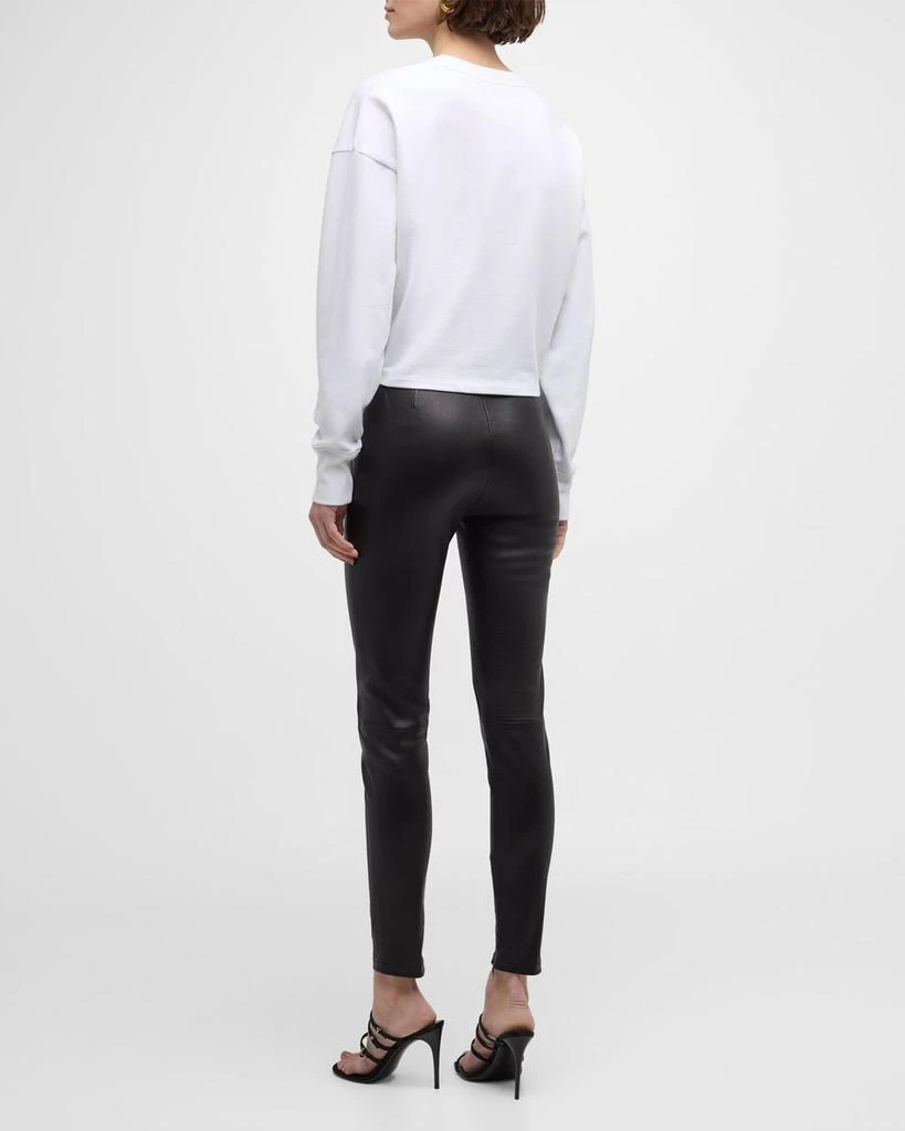 Balmain Logo Bulky Crop Sweatshirt 5