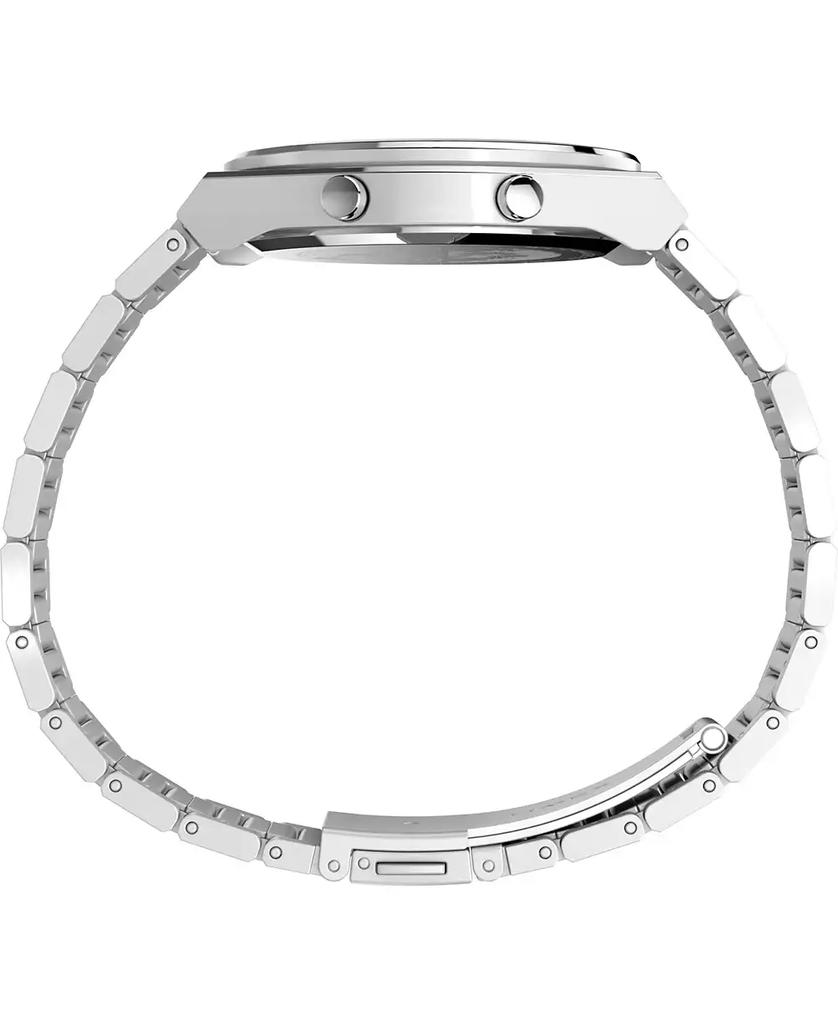 Timex Men's Quartz Digital Silver-Tone Stainless Steel Watch, 39mm
