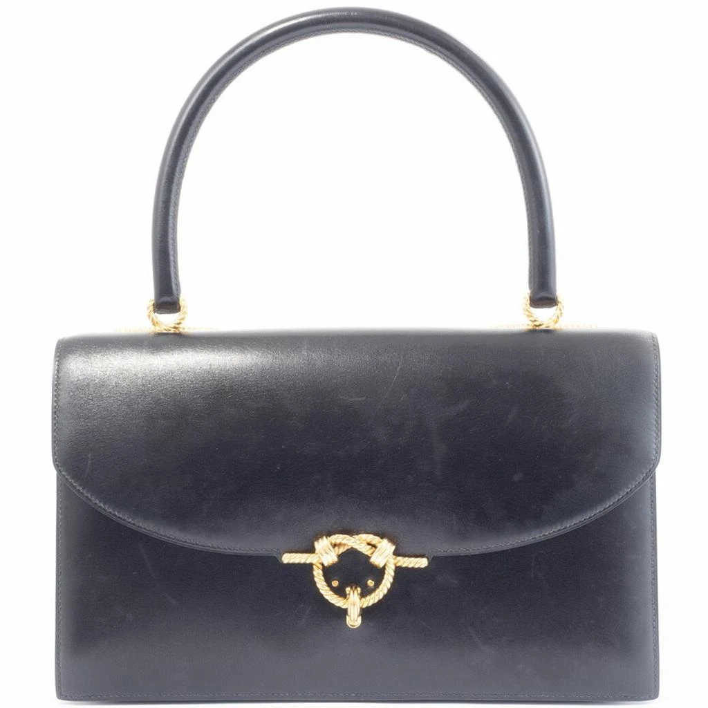 Hermes Box Calf Leather Handbag (Pre-Owned) 1