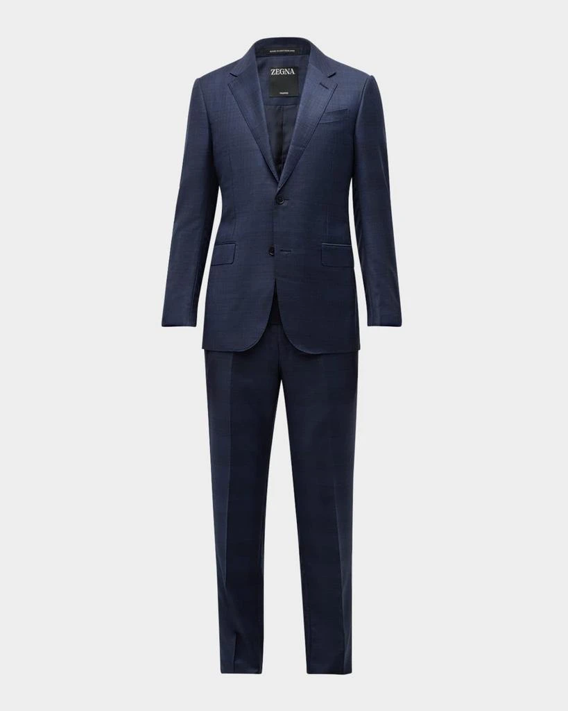 Zegna Men's Trofeo Tonal Plaid Sartorial Suit 1