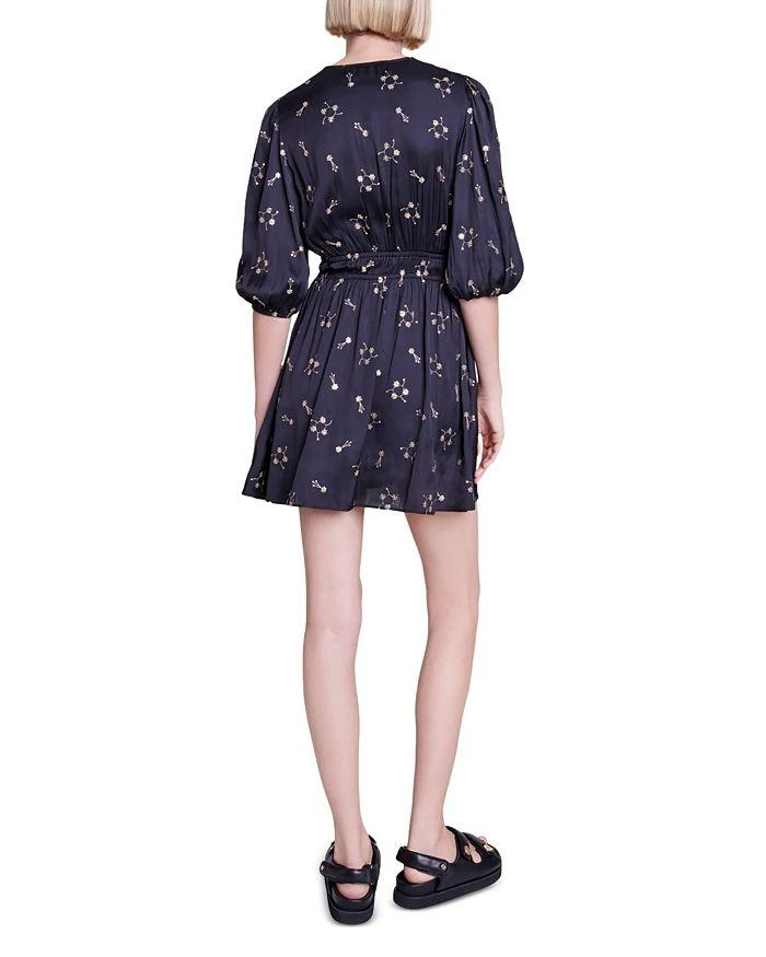 Maje Rosolite Floral Embroidered Mini Dress 4