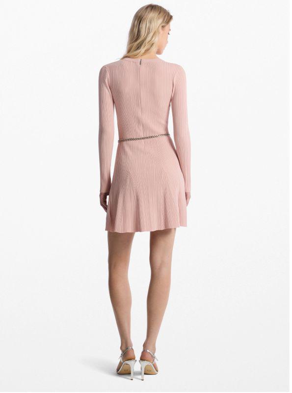 Michael Kors Stretch Knit Belted Dress