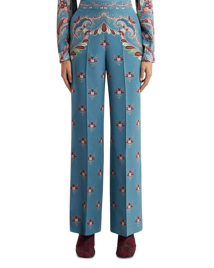 ETRO Printed Silk Trousers from Bloomingdale
s