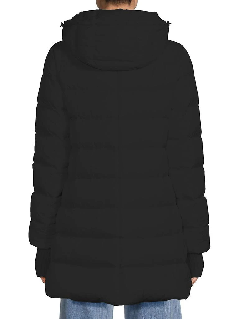Herno Heavyweight Down A-line Hi-Low Coat 5
