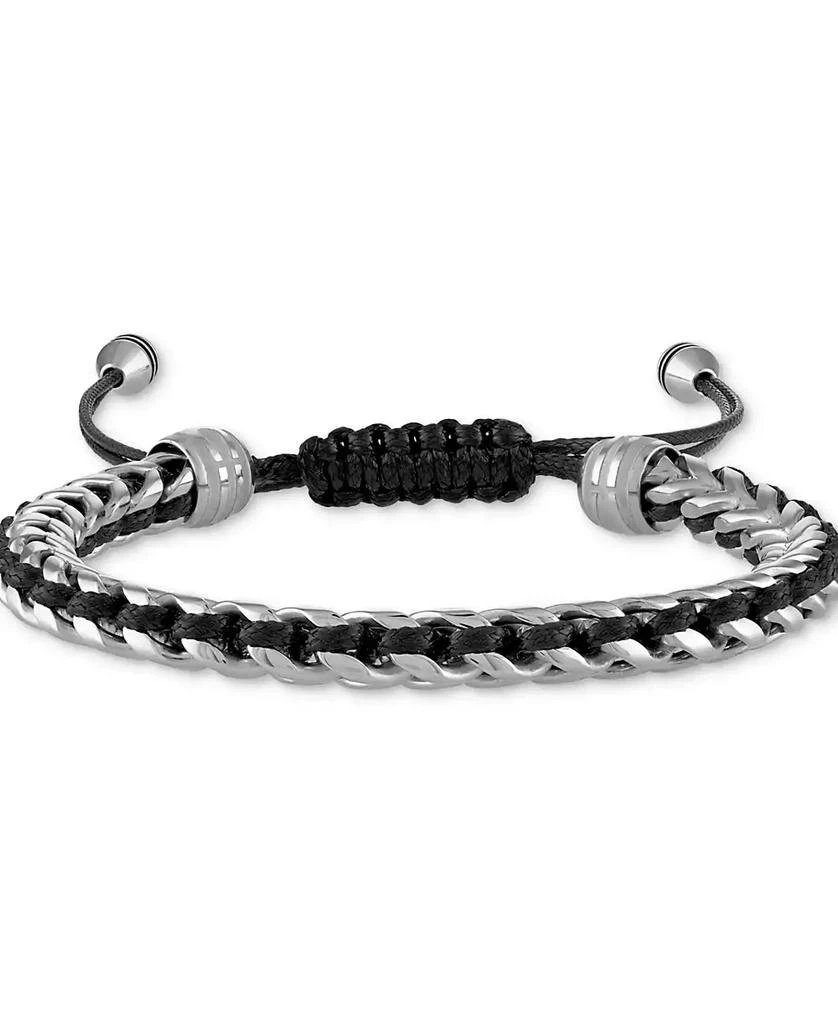 Bulova Men
s Icon Cord Bracelet in Stainless Steel 2