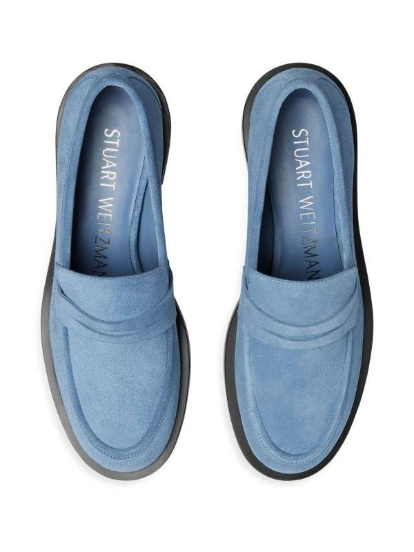 Stuart Weitzman Palmer Bold 40MM Suede Loafers 4