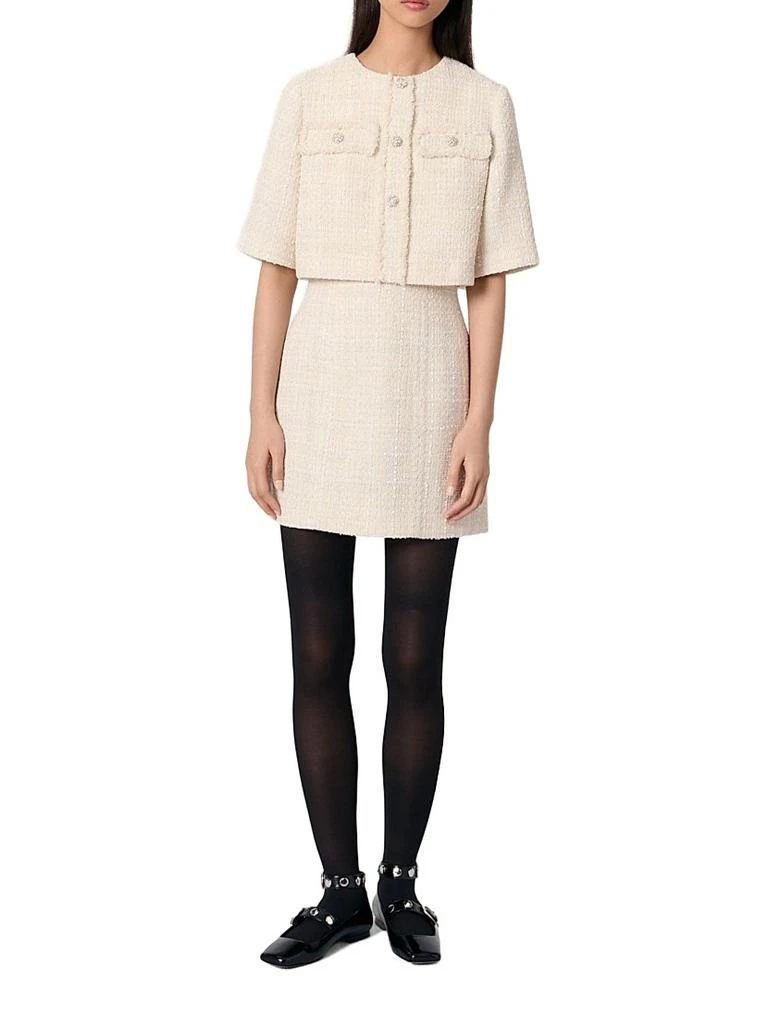 Maje Tweed 2-in-1 Mini Dress 7