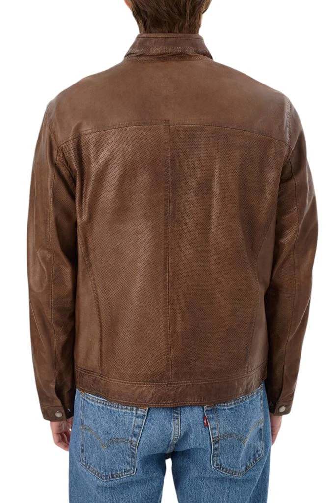 REGENCY Perforated Leather Jacket 2