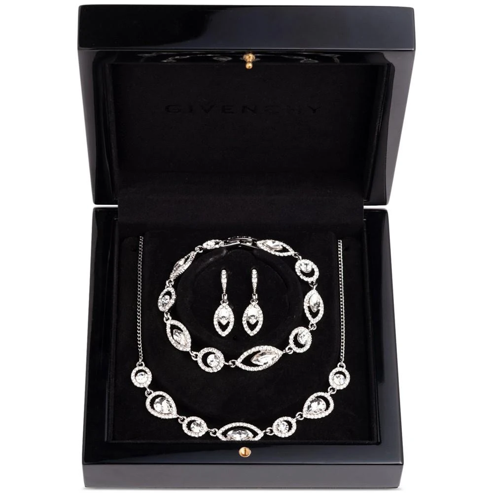 Givenchy 3-Pc. Set Stone & Color stone & Marquise Link Necklace, Bracelet, & Matching Drop Earrings 3