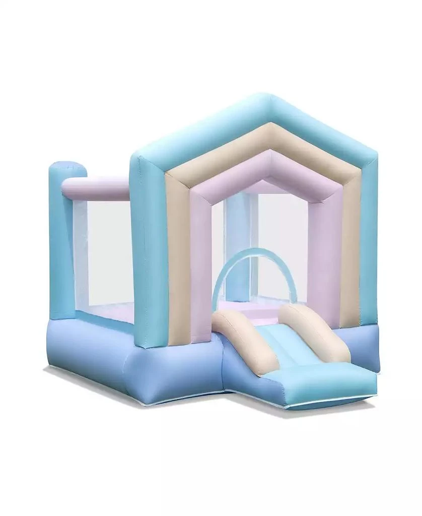 GOUUN Kids Bounce House with Slide and Basketball Rim Bouncy Castle for Party without Blower 1