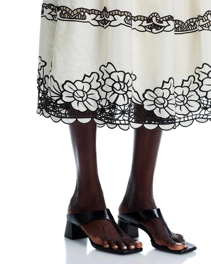 Tahari Embroidered Midi Skirt 5