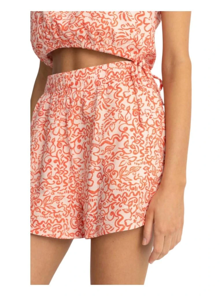 Rhythm. Islander Floral Beach Short In Coral 3