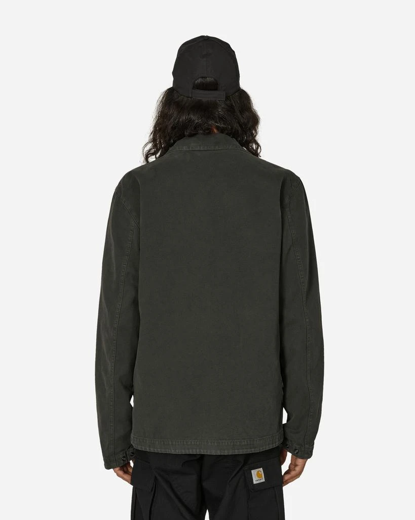 Stone Island Panama Cotton 'OLD' Effect Overshirt Lead Grey 3