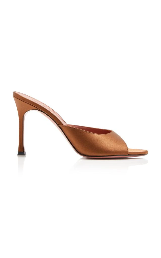 Amina Muaddi Amina Muaddi - Alexa Satin Mules - Brown - IT 38 - Moda Operandi 1