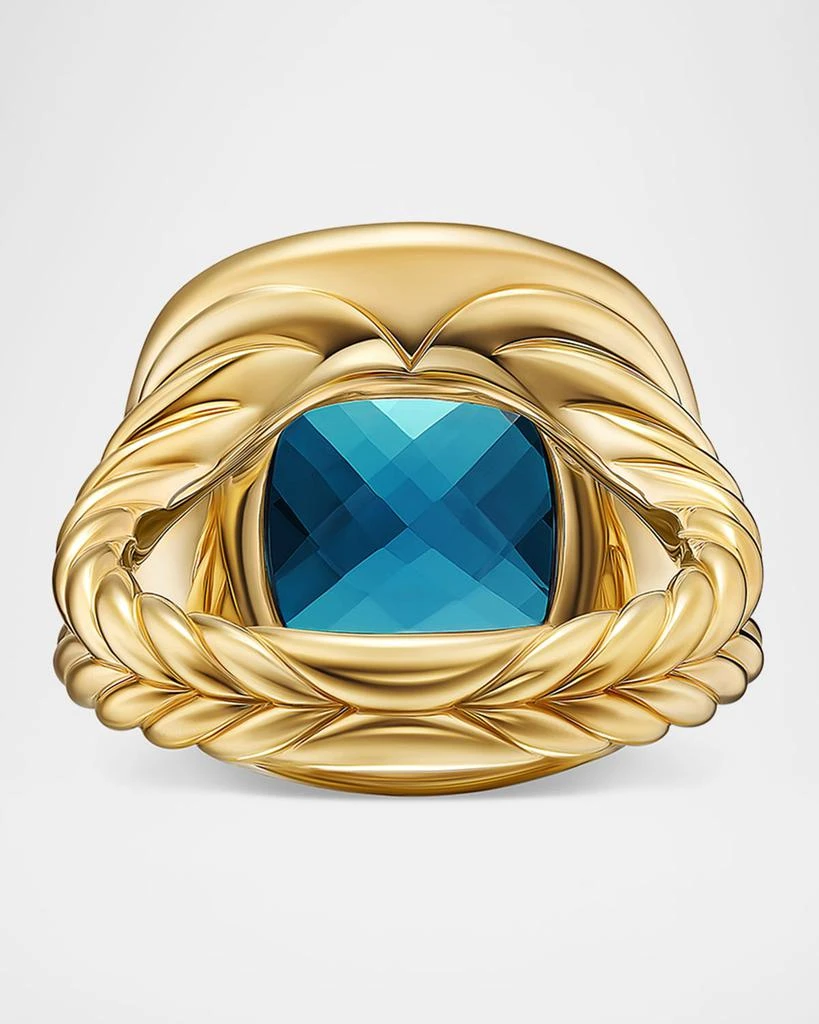 David Yurman Albion Ring with Gemstones and Diamonds in 18K Gold, 15mm 5