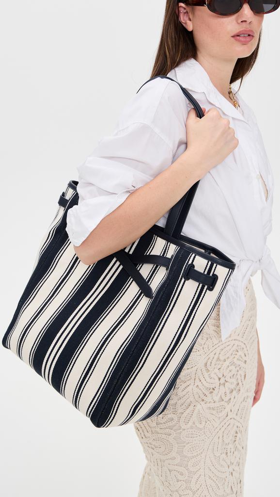 VERONICA BEARD Stripe Canvas Tote