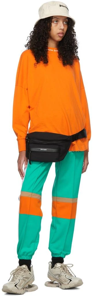 Palm Angels Green & Orange Track Lounge Pants 4