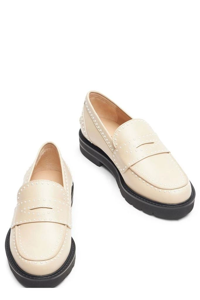 Stuart Weitzman Stuart Weitzman Parker Lift Mini Pearl-Embellished Loafers 4