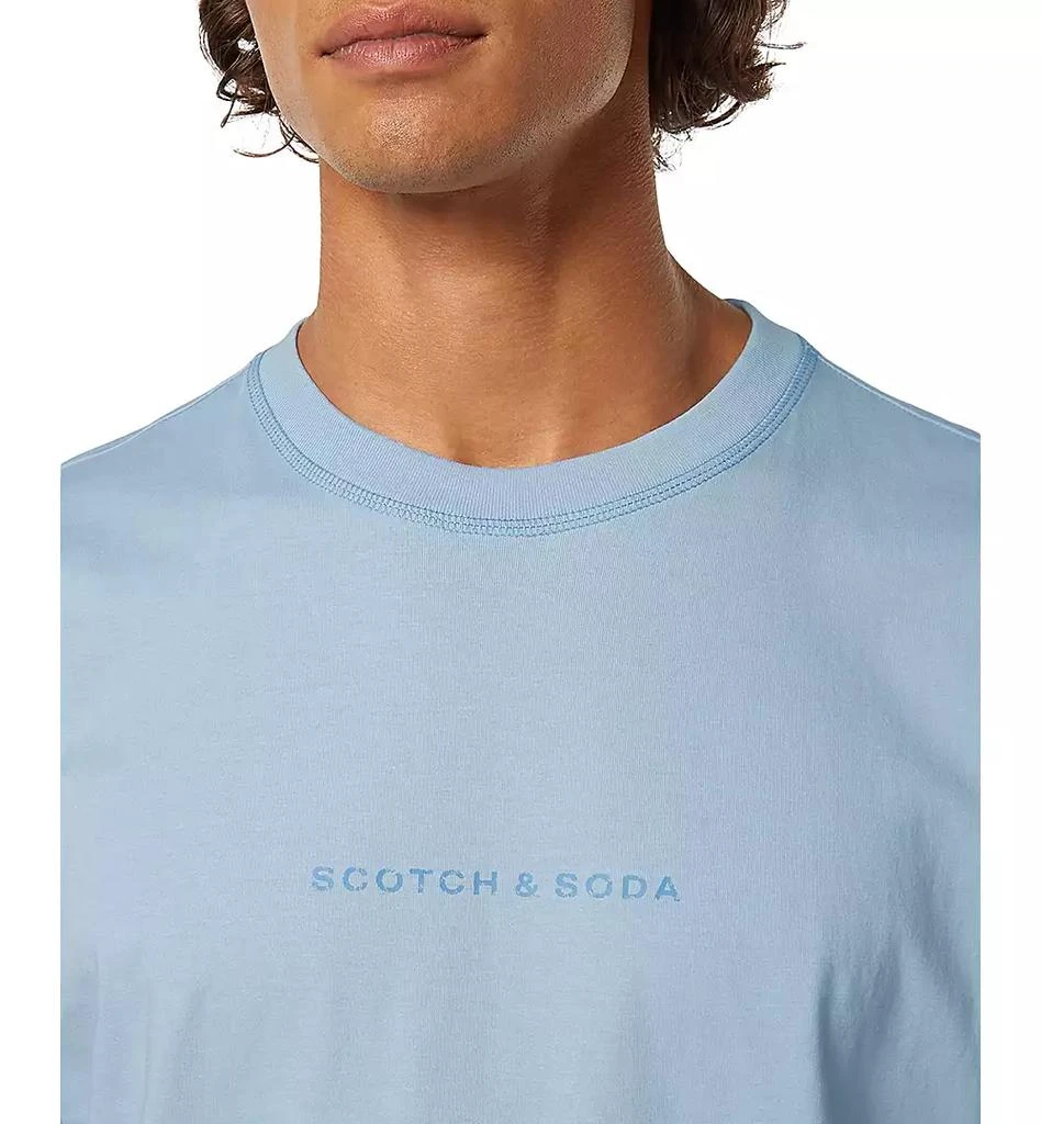 Scotch & Soda Men's Relaxed Fit Short Sleeve Crewneck Logo T-Shirt 6
