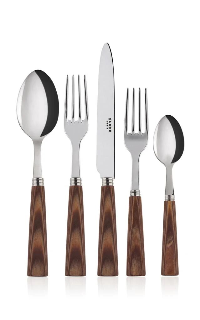 Sabre Sabre - Nature Light Wood Five-Piece Silverware Set - Brown - Moda Operandi 1