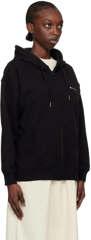 Snow Peak Black Embroidered Hoodie 2