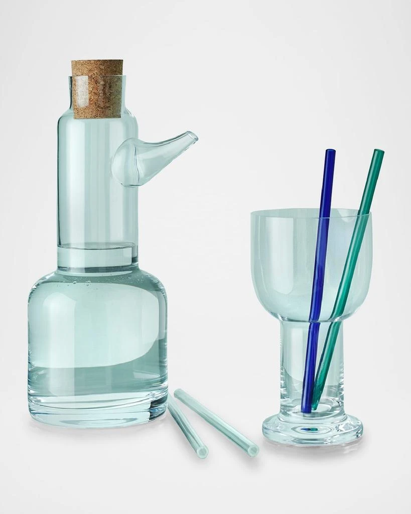 Kosta Boda Sipsavor 2-Piece Glass Straw Set 4