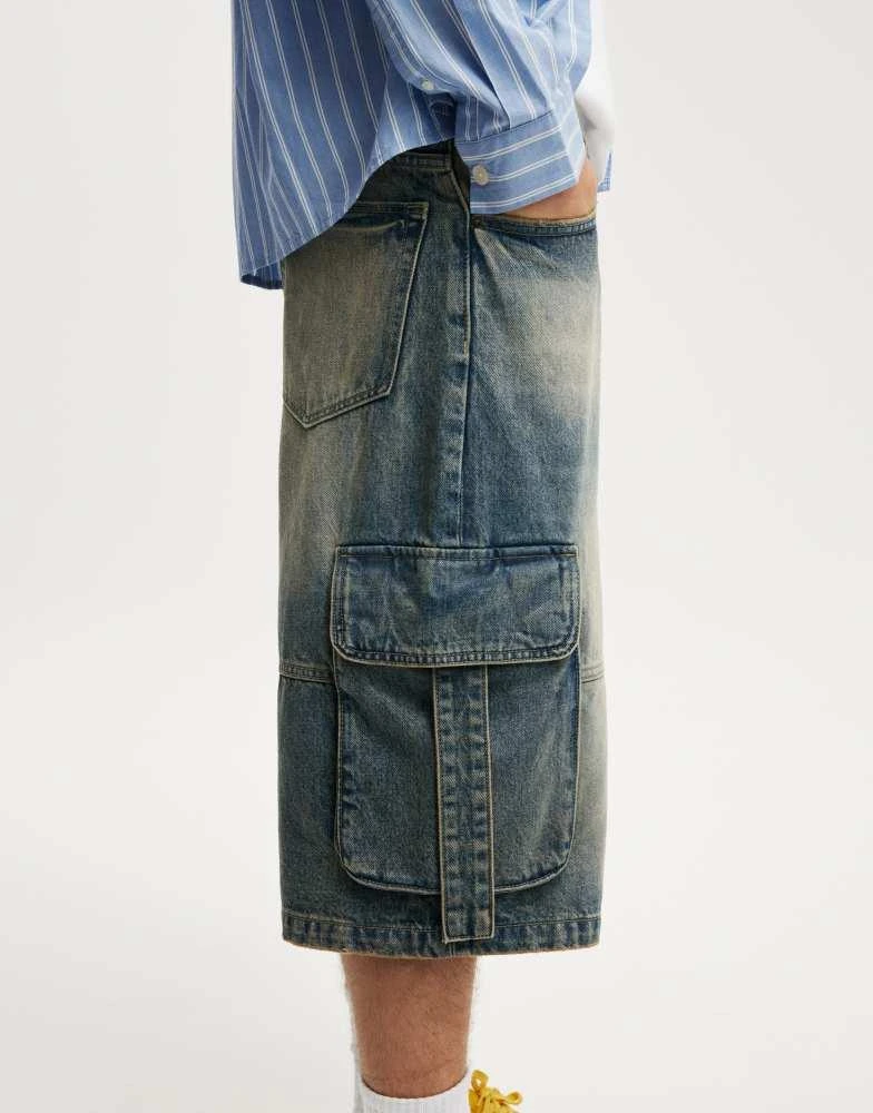 Cotton:On Cotton On Super baggy jort in cargo sandstorm blue 3