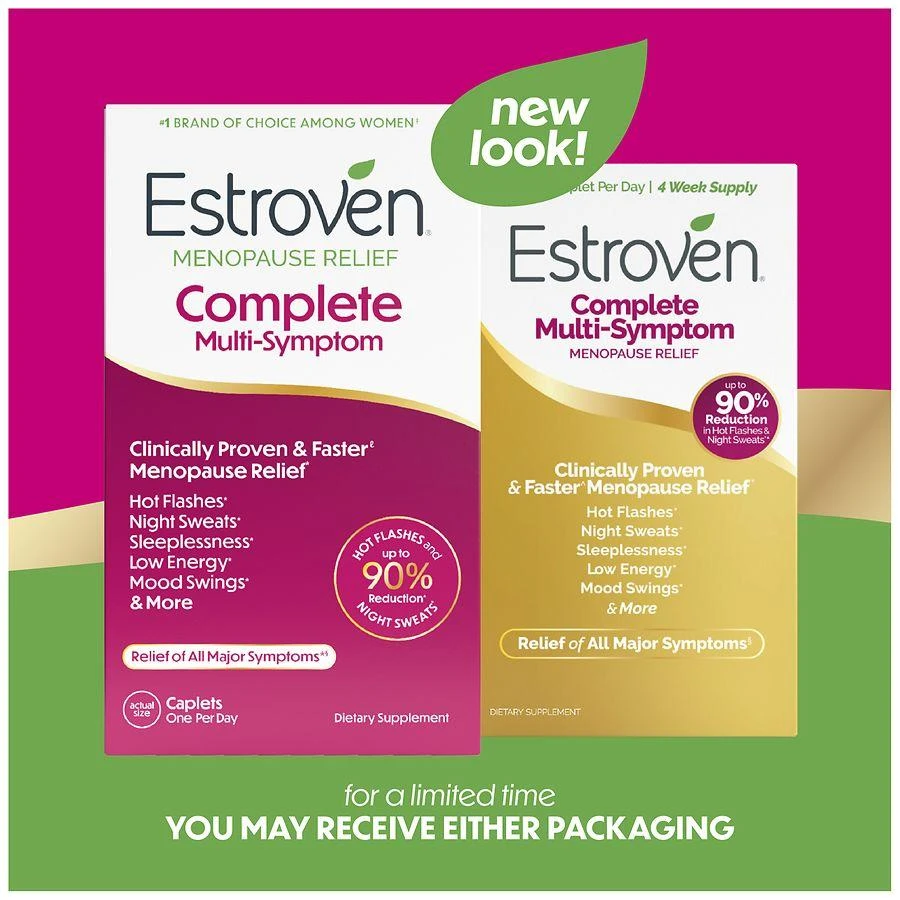 Estroven Complete Multi-Symptom Menopause Relief Dietary Supplement Caplets 3