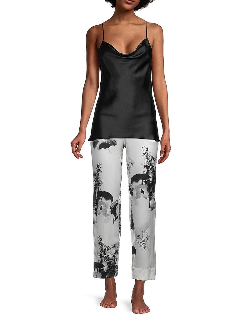 Josie Key Essentials Silk Cowl-Neck Tank 2