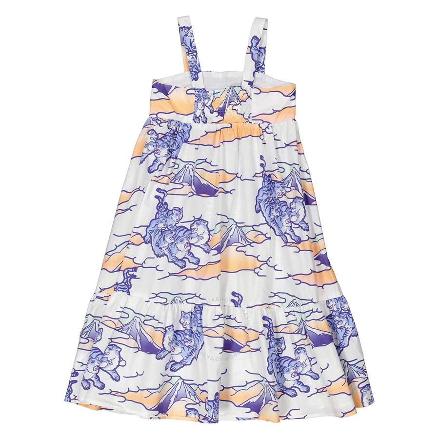 Kenzo Girls Cotton Poplin Graphic Print Dress 2